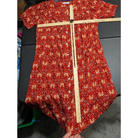 NWT COSUNIONY House Dresses for Women Cotton Short Sleeve Buttons Down Dusters R - Picture 6 of 6